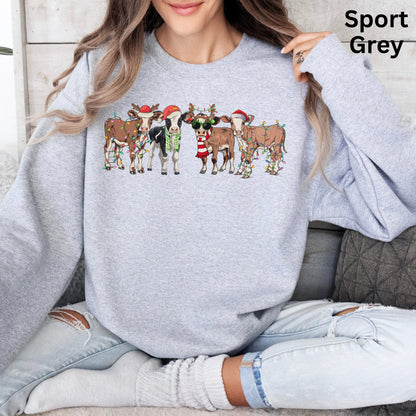 Weihnachts-Kühe - Lustiger Weihnachtspullover