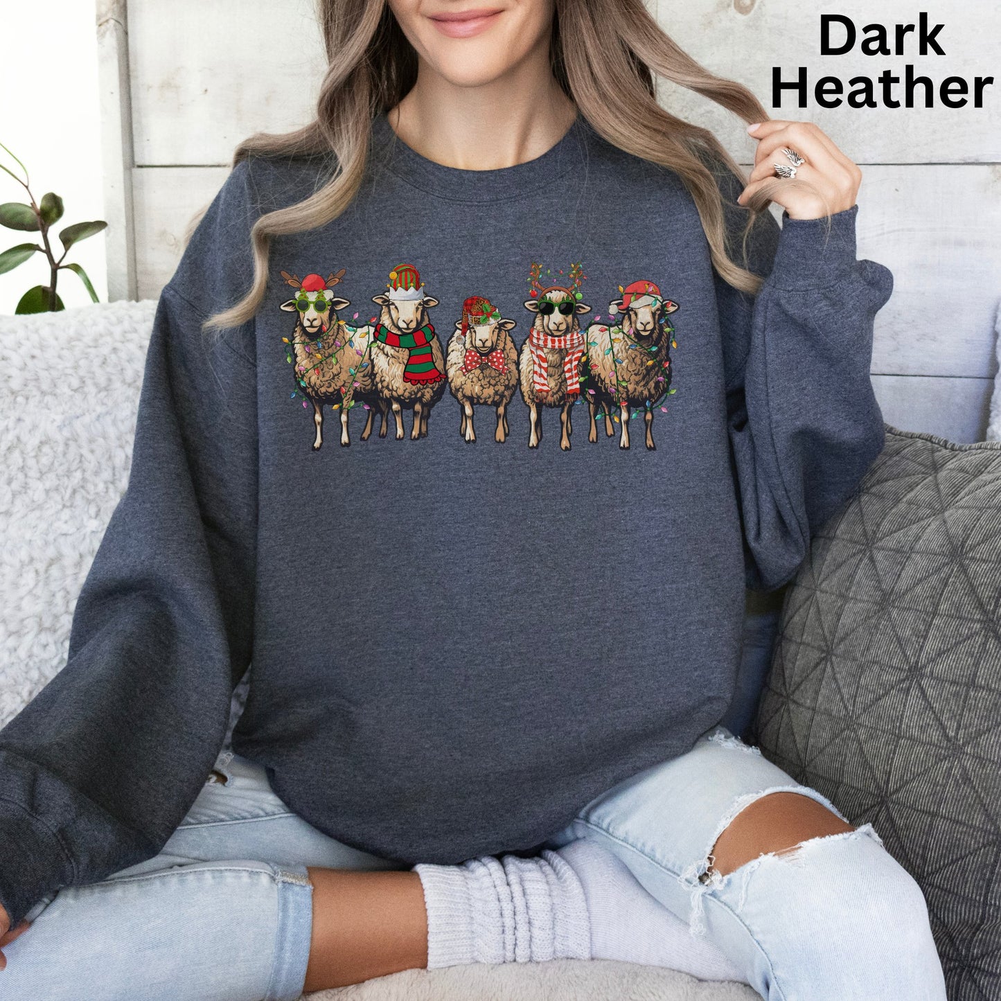 Weihnachts-Schafe - Lustiger Weihnachtspullover