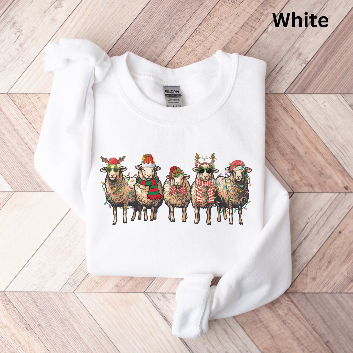 Weihnachts-Schafe - Lustiger Weihnachtspullover