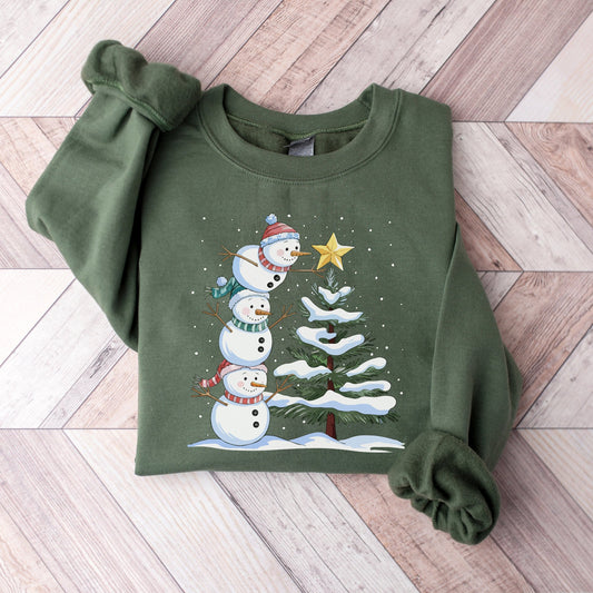 Schneemänner - Lustiger Weihnachtspullover